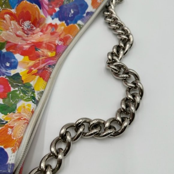 Maurizio Taiuti Bright Floral Leather Shoulder Bag - Picture 2 of 9